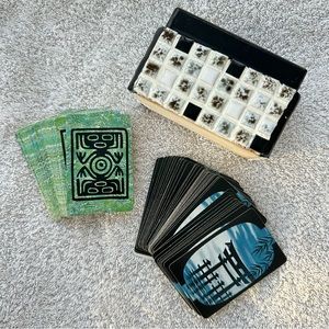Vintage Cards in Mosaic Tile Holder